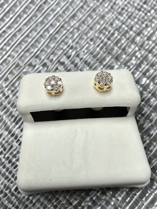 10k Gold Diamond Earrings