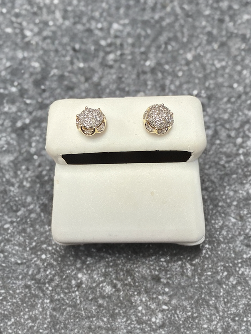 10k Gold Diamond Earrings