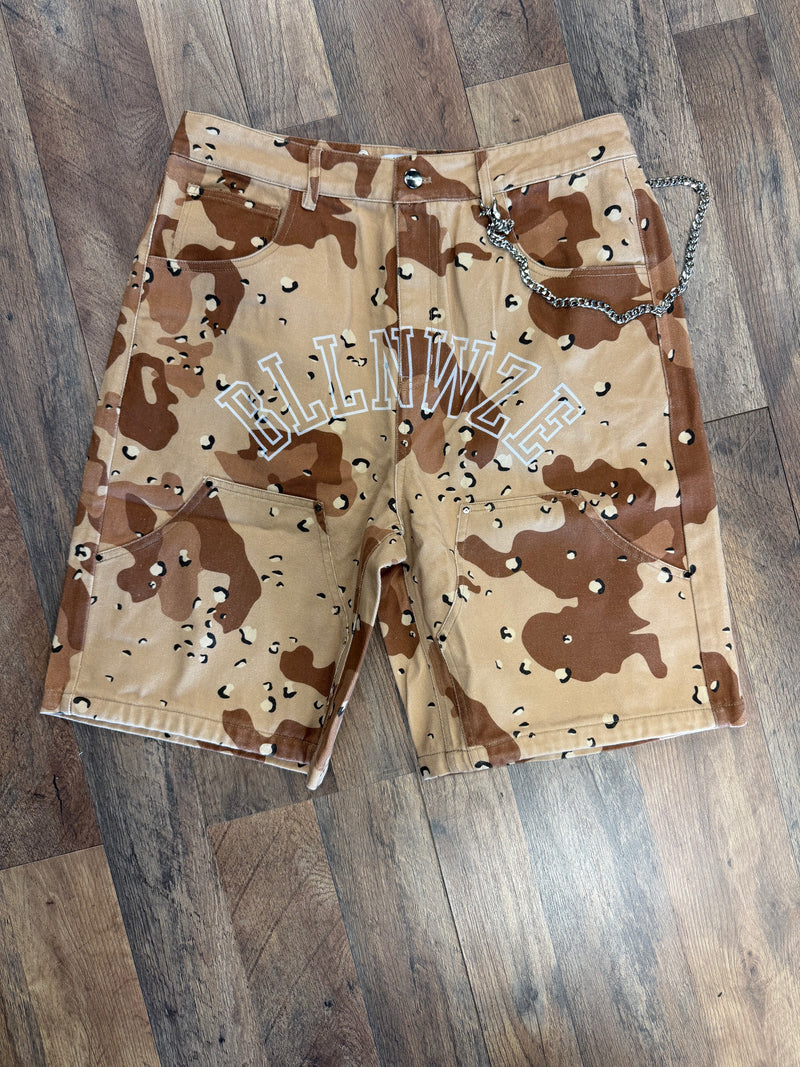 Billionwaze Camo Shorts