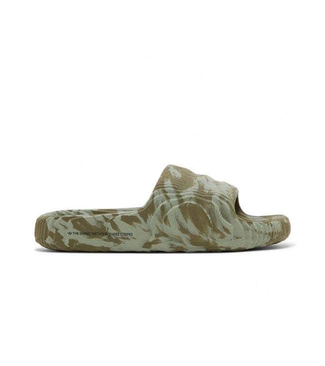 Adidas FOOTWEAR adidas Adilette 22 Slides "Olive Strata Silver Green" - Men's