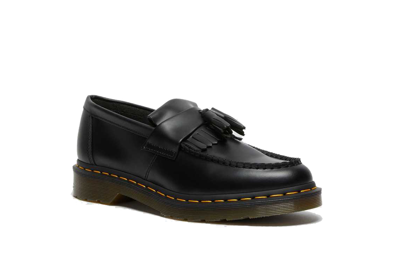 ADRIAN YELLOW STITCH BLACK - SMOOTH LEATHER