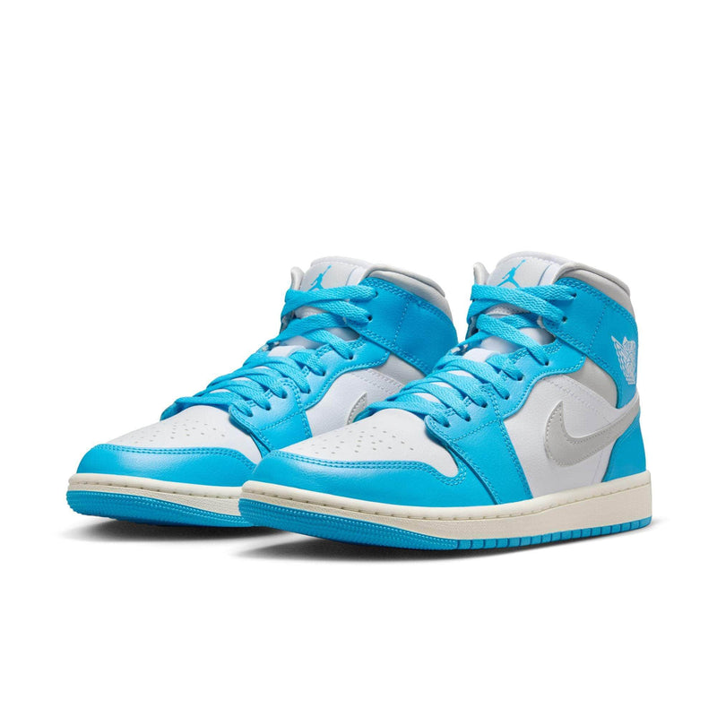 Air Jordan FOOTWEAR Air Jordan 1 Mid "Sky Dark Powder Blue White Sail Neutral Grey" - Women's