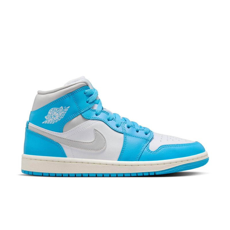 Air Jordan FOOTWEAR Air Jordan 1 Mid "Sky Dark Powder Blue White Sail Neutral Grey" - Women's
