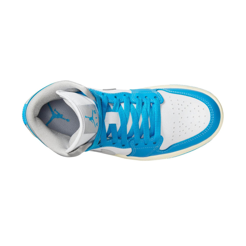Air Jordan FOOTWEAR Air Jordan 1 Mid "Sky Dark Powder Blue White Sail Neutral Grey" - Women's