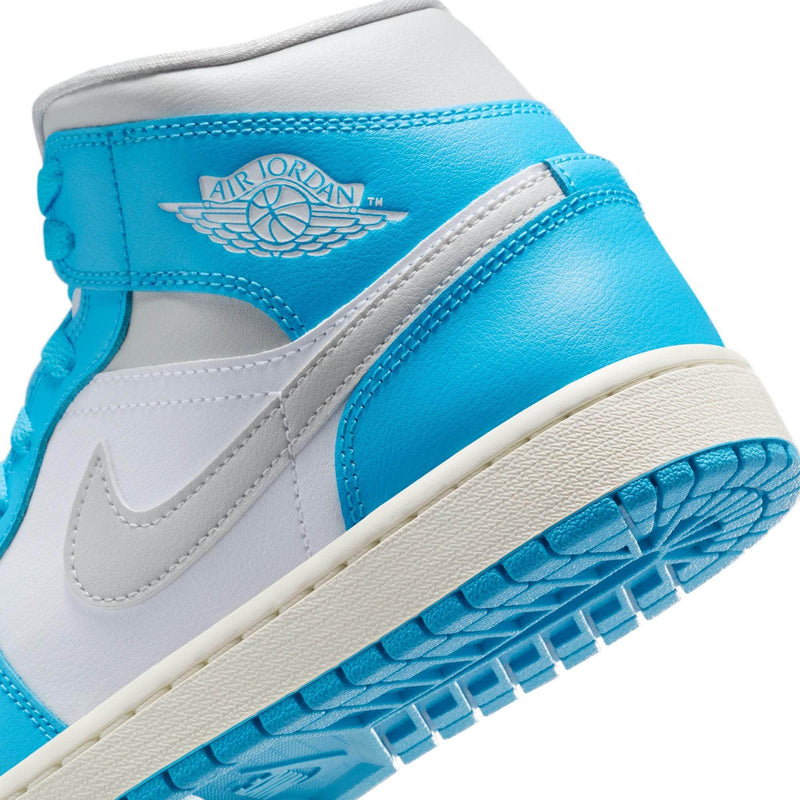 Air Jordan FOOTWEAR Air Jordan 1 Mid "Sky Dark Powder Blue White Sail Neutral Grey" - Women's