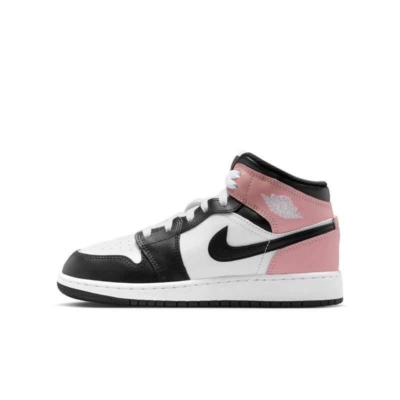 Air Jordan FOOTWEAR Air Jordan 1 Mid "White Rust Pink Black" - Kid's Grade School