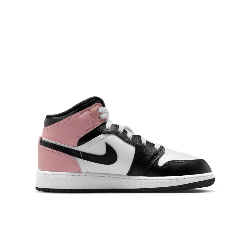 Air Jordan FOOTWEAR Air Jordan 1 Mid "White Rust Pink Black" - Kid's Grade School