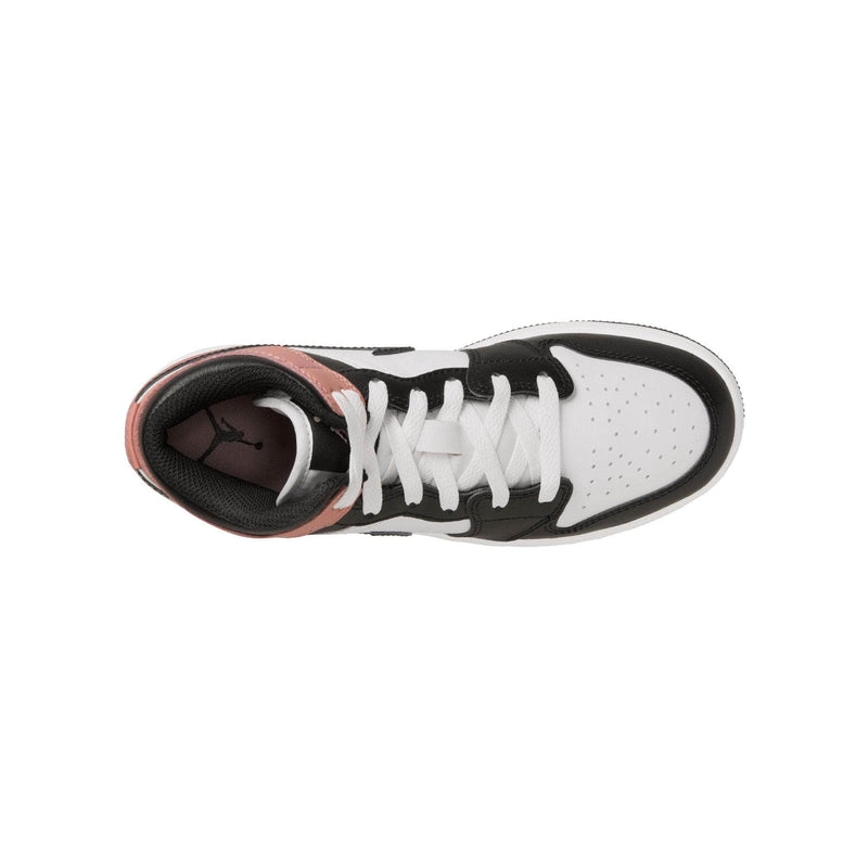 Air Jordan FOOTWEAR Air Jordan 1 Mid "White Rust Pink Black" - Kid's Grade School
