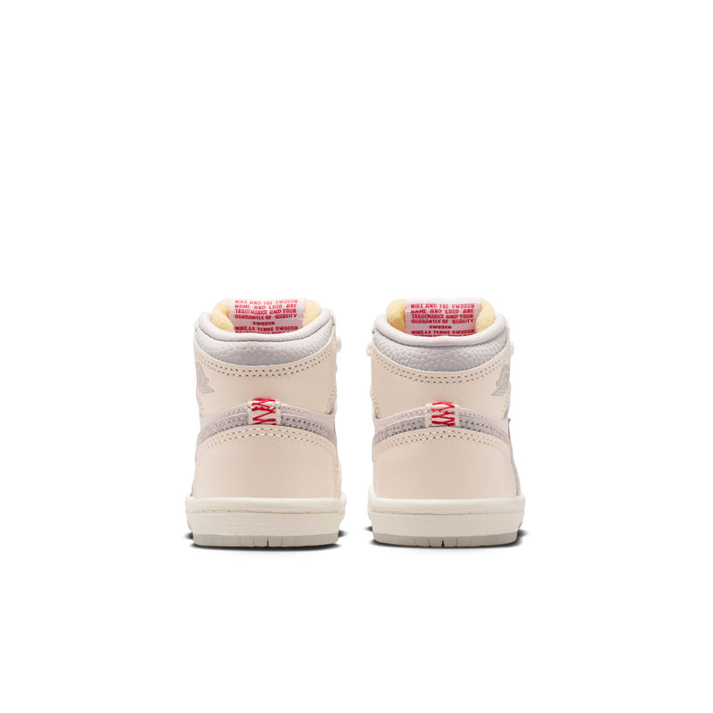 Air Jordan 1 Retro High OG "Sail University Red" - Toddler's