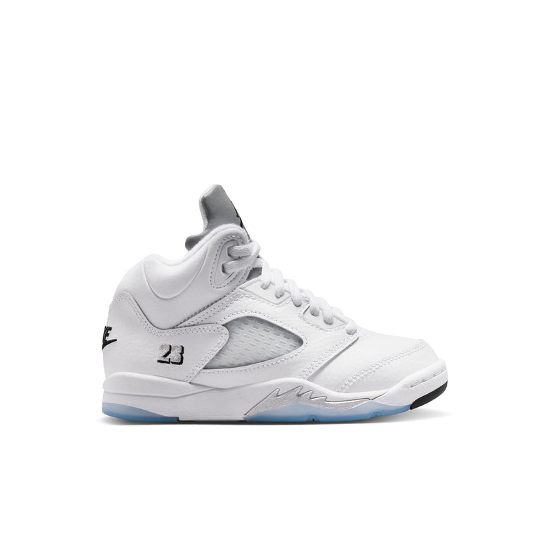 Air Jordan 5 Retro OG "White Metallic" - Preschool
