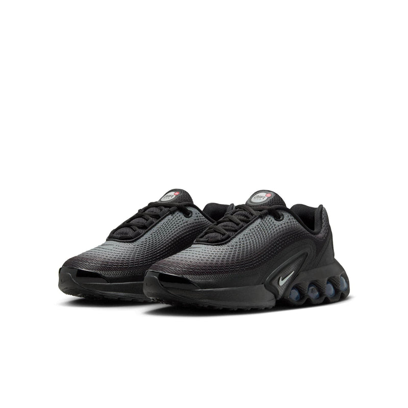 Nike FOOTWEAR Nike Air Max Dn "Black Metallic Silver Anthracite Light Smoke Grey" - Boy's Grade School