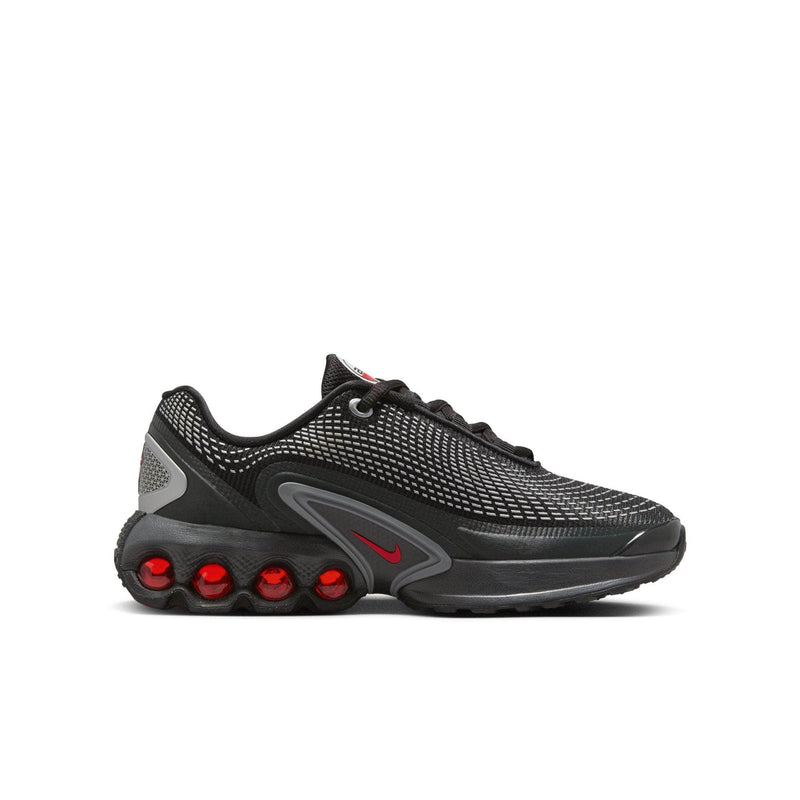 Nike FOOTWEAR Nike Air Max Dn "Black Metallic Silver University Red " - Kid's Grade School
