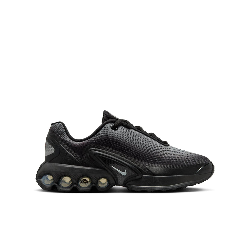 Nike FOOTWEAR Nike Air Max Dn "Black Metallic Silver Anthracite Light Smoke Grey" - Boy's Grade School