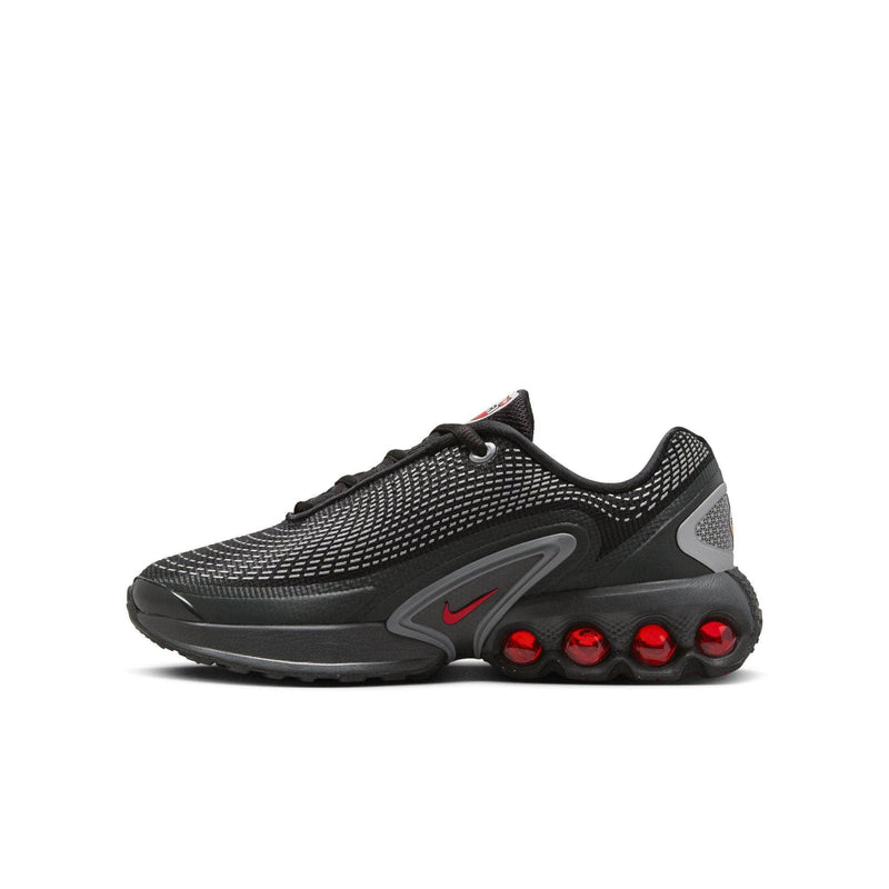 Nike FOOTWEAR Nike Air Max Dn "Black Metallic Silver University Red " - Kid's Grade School