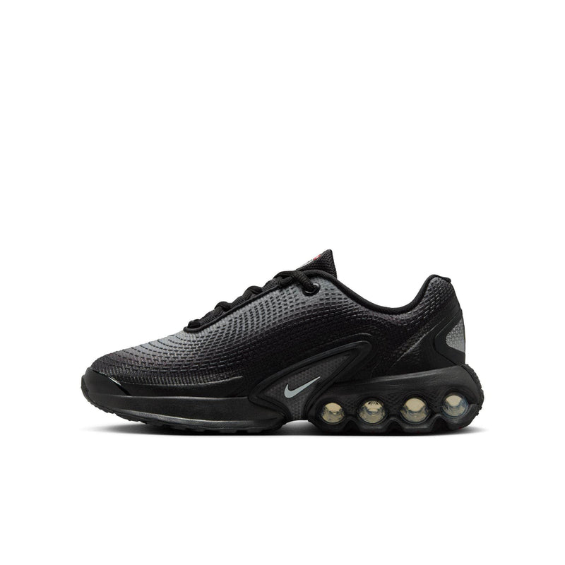 Nike FOOTWEAR Nike Air Max Dn "Black Metallic Silver Anthracite Light Smoke Grey" - Boy's Grade School