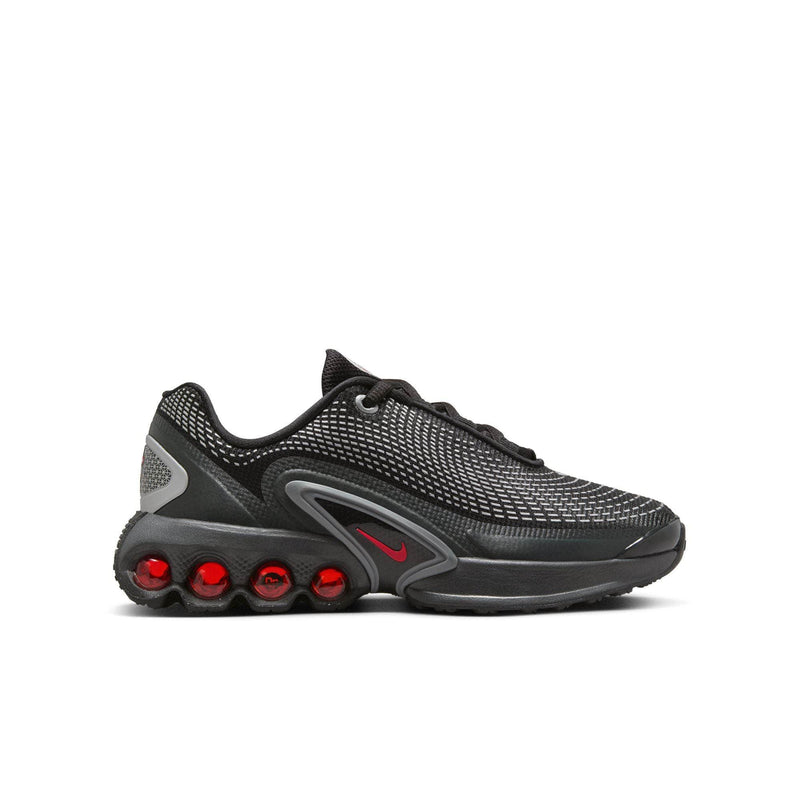 Nike FOOTWEAR Nike Air Max Dn "Black Metallic Silver University Red " - Kid's Grade School