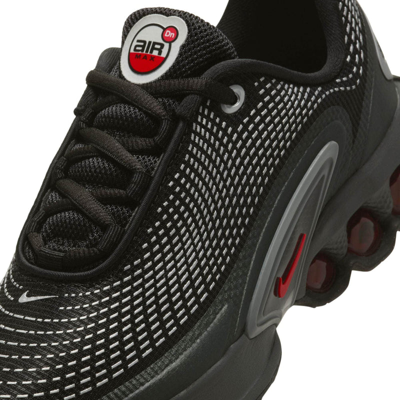 Nike FOOTWEAR Nike Air Max Dn "Black Metallic Silver University Red " - Kid's Grade School