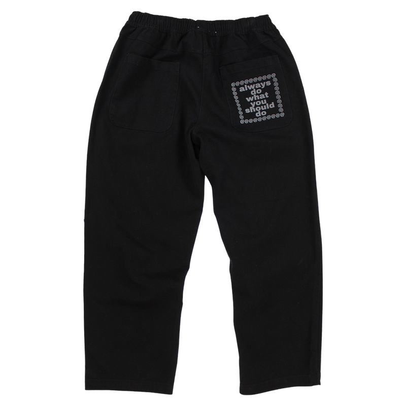 Always Do As You Should Do Relaxed Skate Pant Black