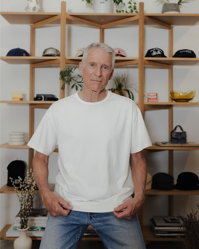 August "Basics" Cropped T-Shirt - 6.5oz 100% Cotton (Off White) - August Shop