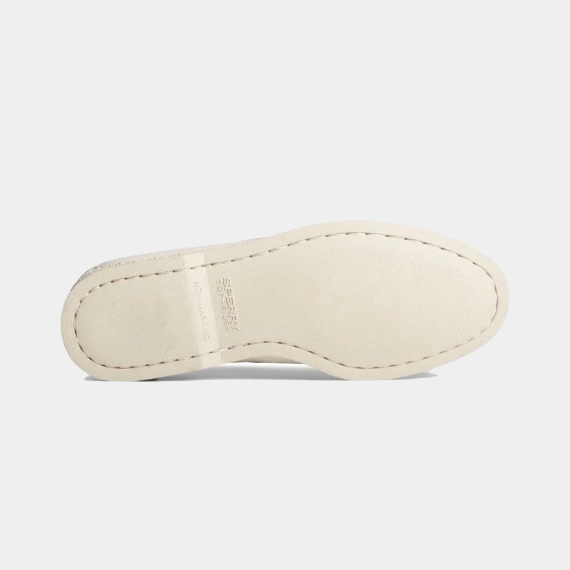 Sperry Authentic Original™ Boat Shoe outsole in off-white with stitched detailing and non-slip texture.