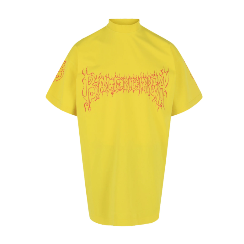 Balenciaga Yellow Darkwav Tee - Men's