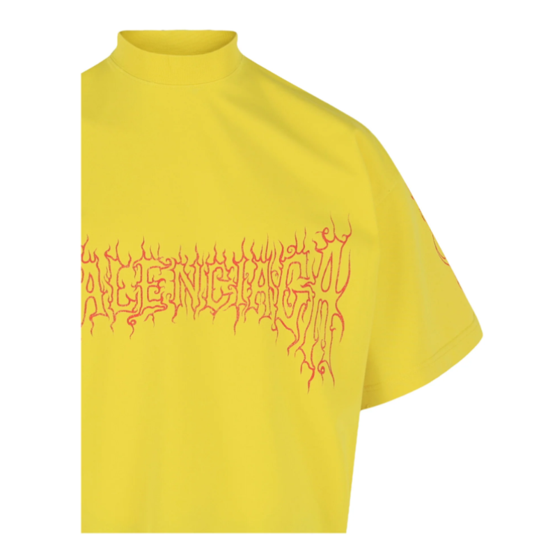 Balenciaga Yellow Darkwav Tee - Men's
