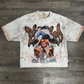 "BLESSED" DOUBLE SIDE CROPPED T-SHIRT