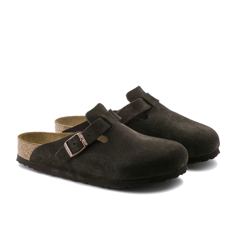 BOSTON SOFT FOOTBED SUEDE LEATHER - MOCHA