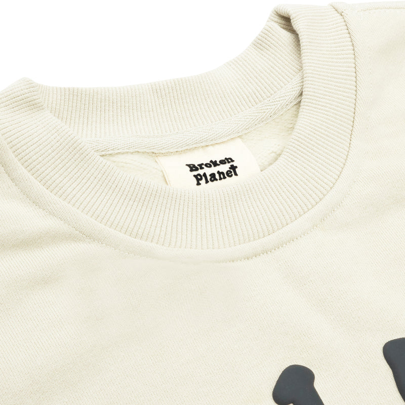 Broken Planet Find Your Balance Crewneck - Bone White
