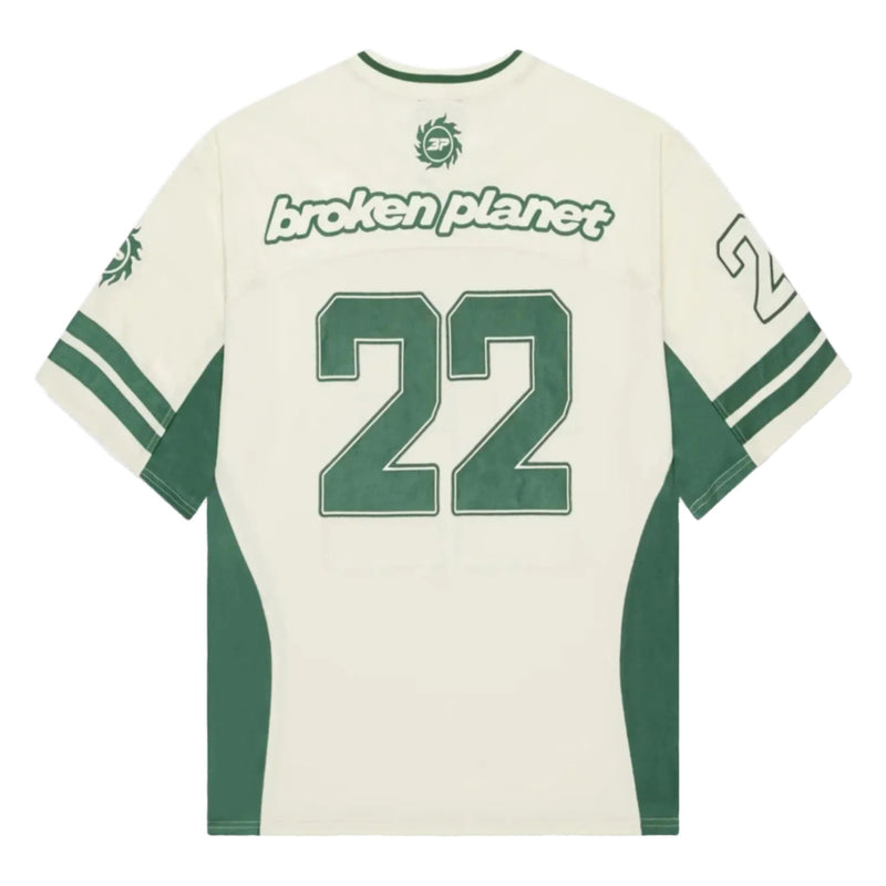 Broken Planet Football Jersey - Green/Cream
