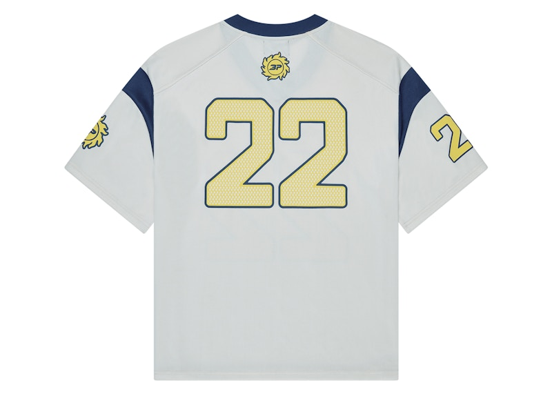 Broken Planet Football Jersey Vanilla White/Blue