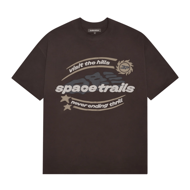 Broken Planet Space Trails Mocha Brown Tee