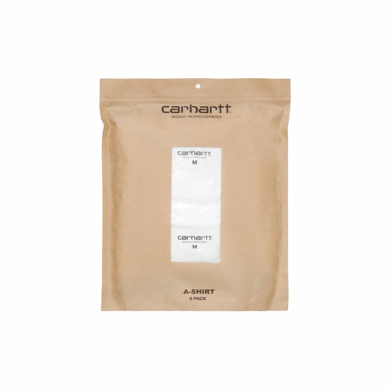 Carhartt WIP A-Shirt 2 Pack (White) - August Shop