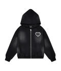 Carsicko Le Fade Zip Up Hoodie - Black