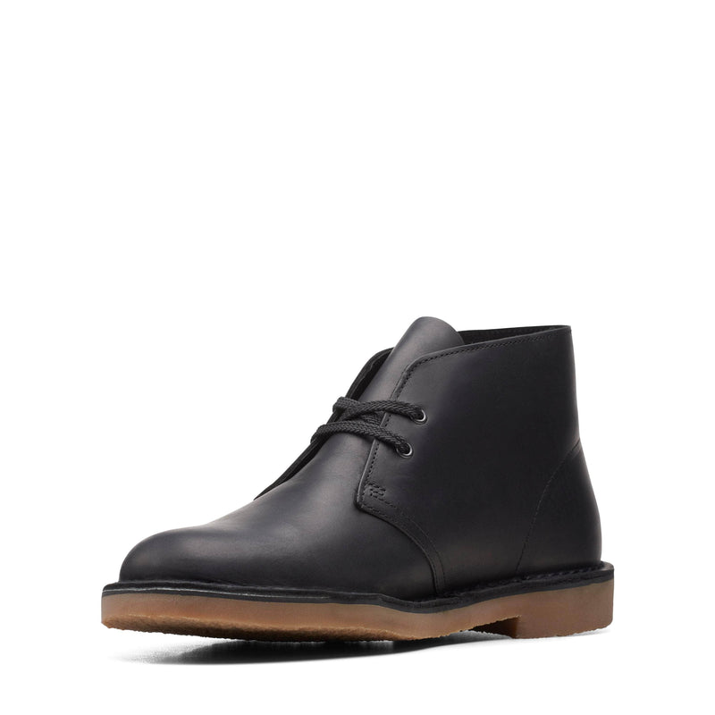 Clarks FOOTWEAR Clarks Bushacre 3 Black Leather - Men's