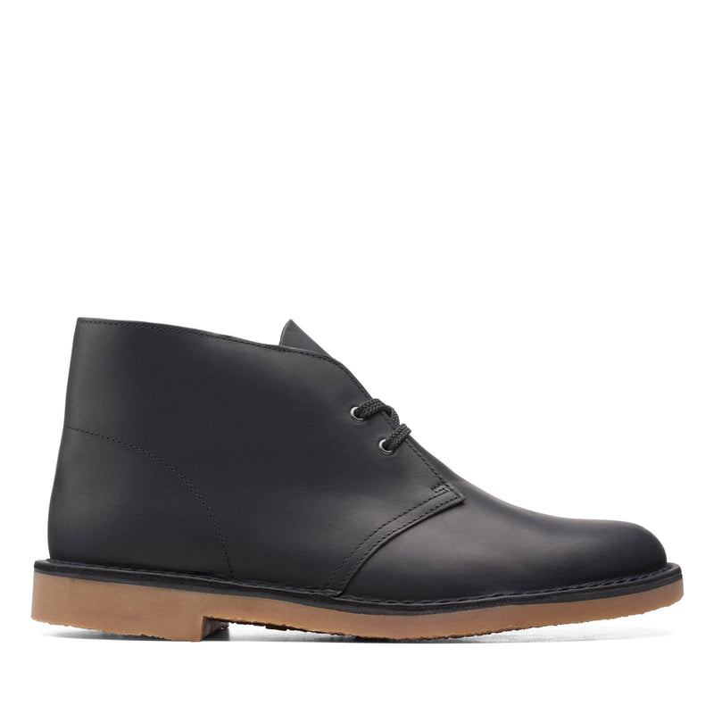 Clarks FOOTWEAR Clarks Bushacre 3 Black Leather - Men's