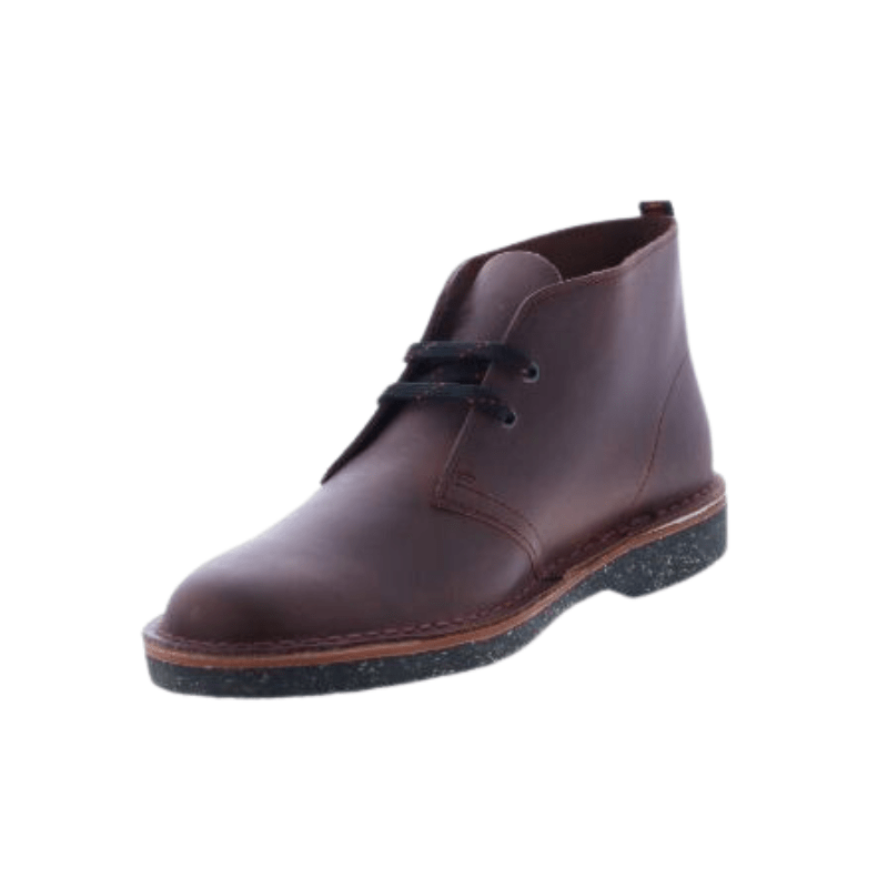 Clarks FOOTWEAR Clarks Bushacre 3 Burgundy Wide Leather Boots - Men's