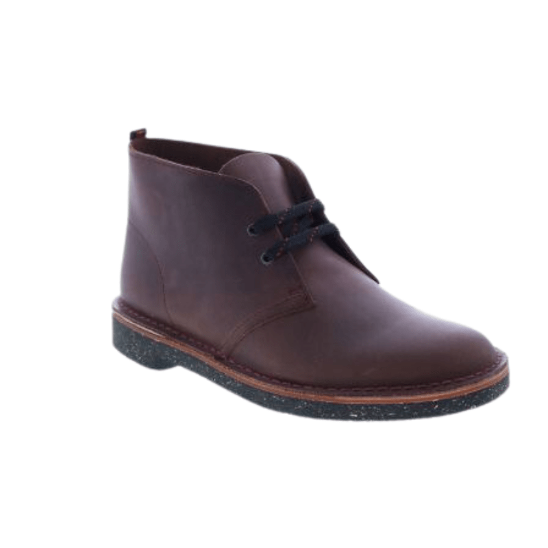 Clarks FOOTWEAR Clarks Bushacre 3 Burgundy Wide Leather Boots - Men's