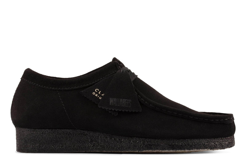 Clarks FOOTWEAR Clarks Wallabee Black Sde - Men's