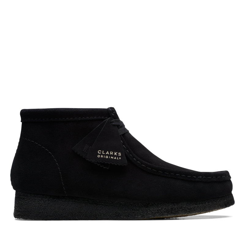 Clarks FOOTWEAR Clarks Wallabee Boot Black Sde - Men's