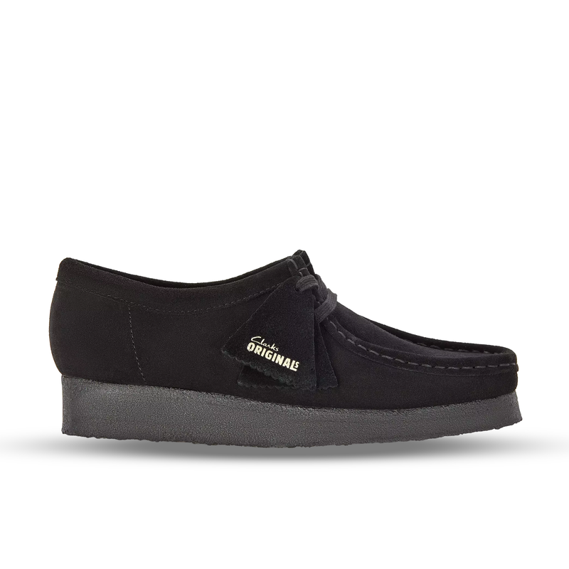 Clarks Wallabee Mens Shoes Color: Black Suede Style: 26155519