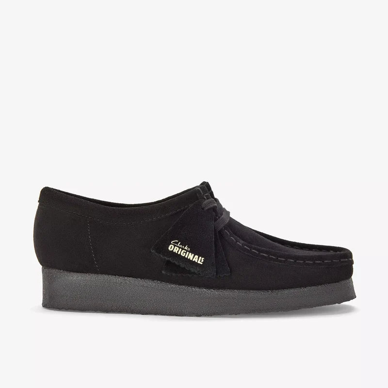 Clarks Wallabee Mens Shoes Color: Black Suede Style: 26155519