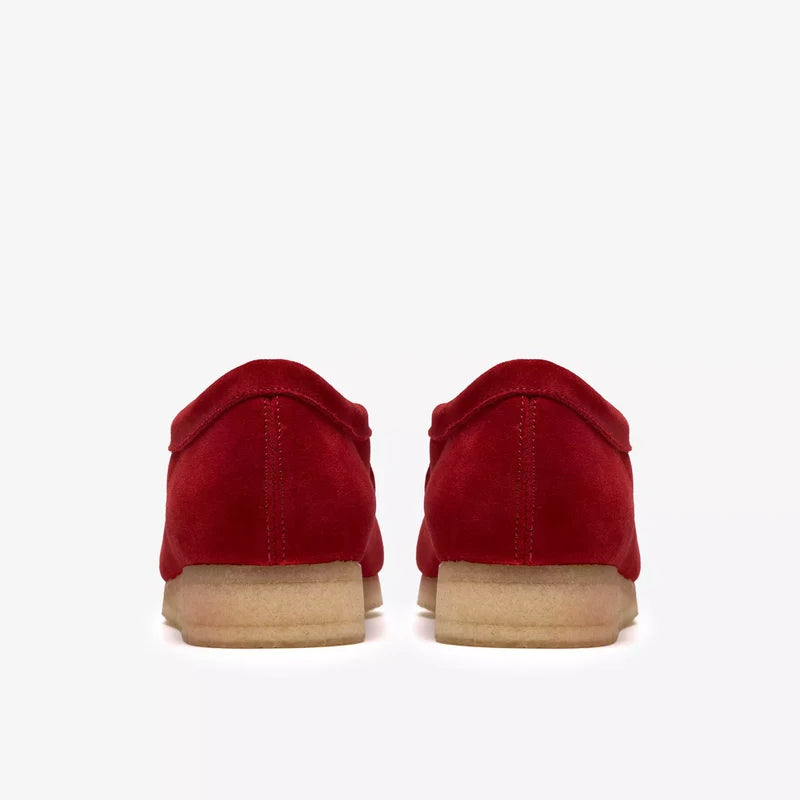 Clarks Wallabee Mens Shoes Color: Deep Red Suede Style: 26186772
