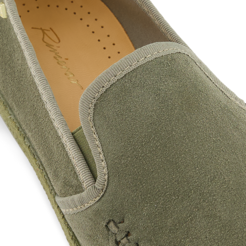 Classic Suede Tressé Kaki
