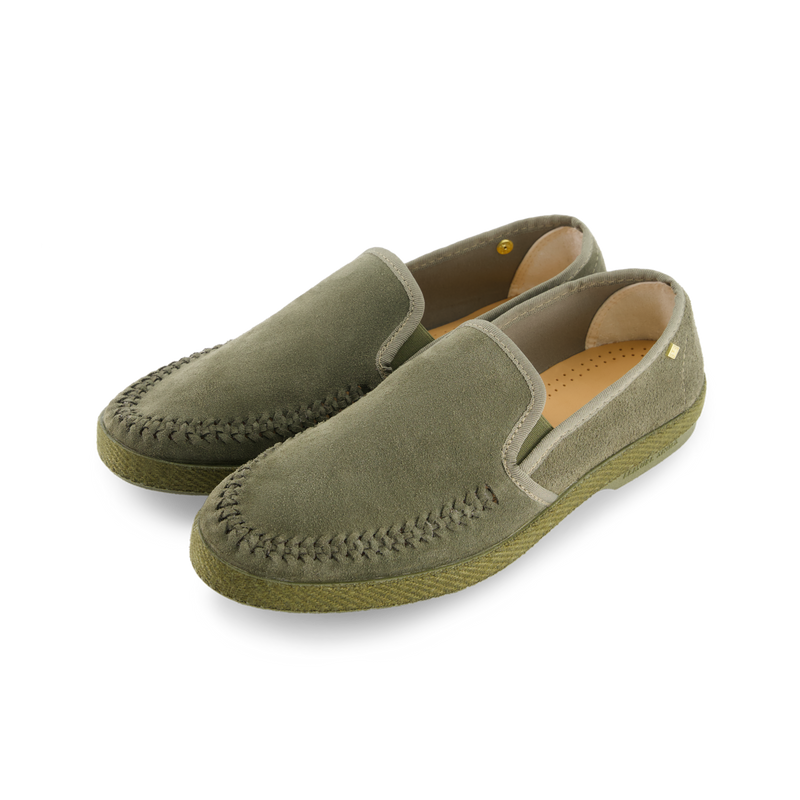 Classic Suede Tressé Kaki