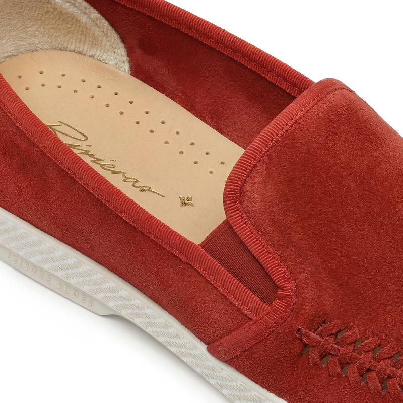 Classic Suede Tressé Rouge
