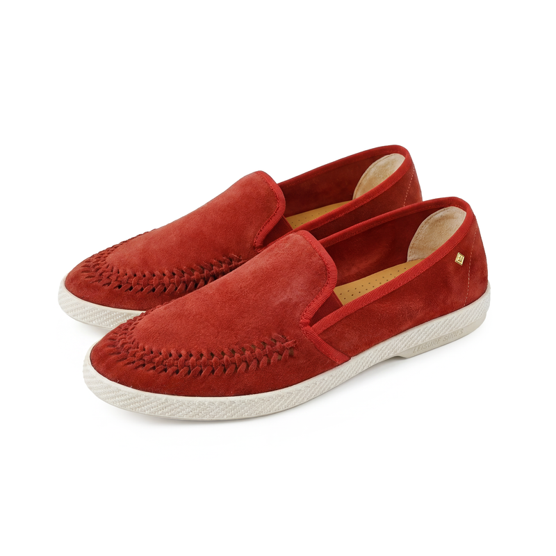 Classic Suede Tressé Rouge