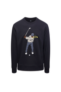 Eastside Golf Men's Core Fleece Crew Swingman Black