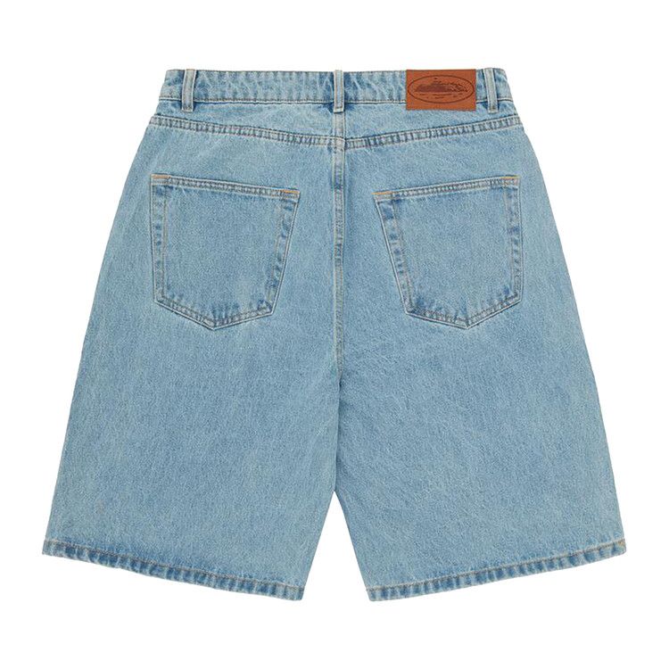 Corteiz Alcatraz Baggy Denim Shorts Stonewash