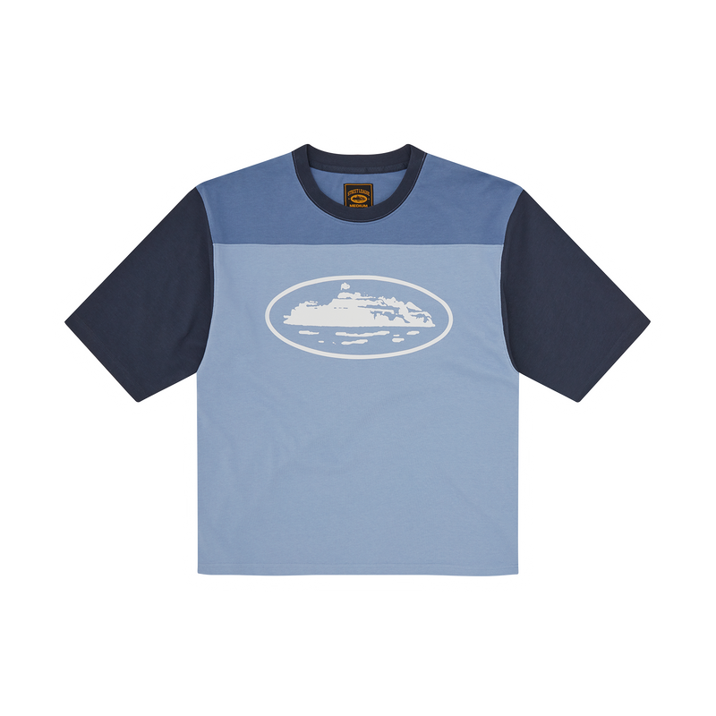 Corteiz Alcatraz Heavyweight Varsity Jersey Blue
